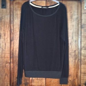 EUC Nordstrom Abbot Main Crew Neck Sweater in Gray/Black Size Large